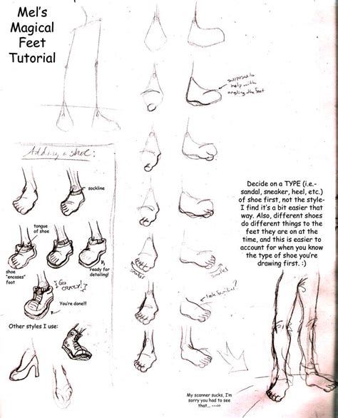 foot tutorial by corvidcatastrophe on deviantart