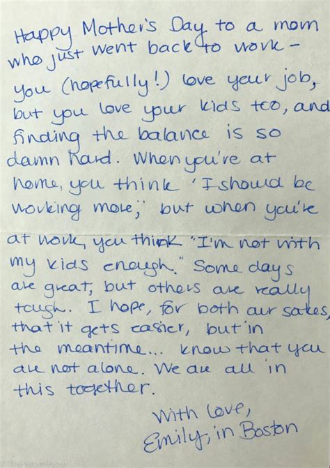These Handwritten Mothers Day Letters Prove Moms Have Each Others