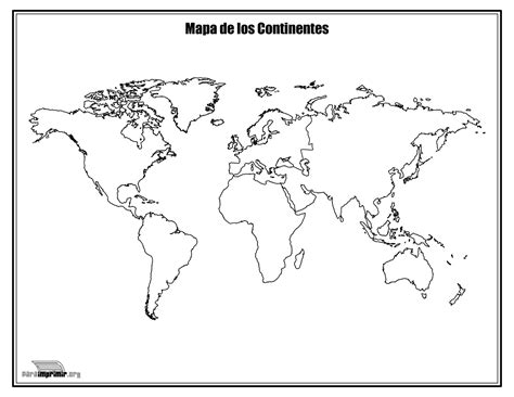 Mapa Del Mundo Sin Nombres Para Imprimir Imagui