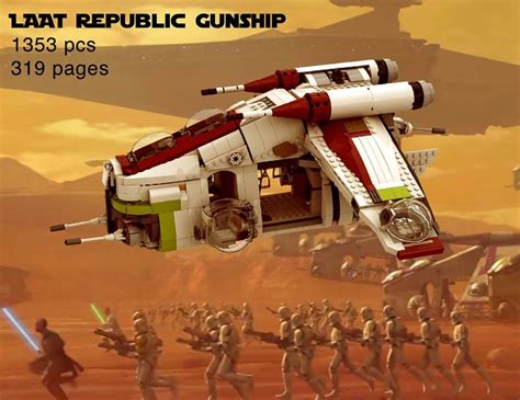 Lego Moc 26123 Republic Gunship Star Wars Star Wars Clone Wars 2019