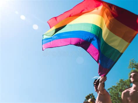 rainbow flag best pride emotions editorial image image of event dancing 118360530