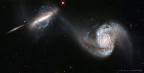 Apod 2019 August 11 Arp 87 Merging Galaxies From Hubble