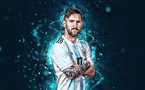 Lionel Messi Equipo Nacional De Fútbol De Argentina Estrella Mundial Del Fútbol Fondo De