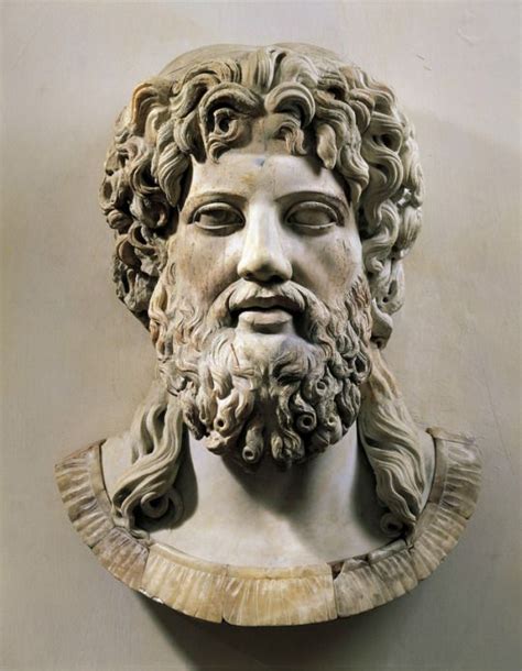 Marble Head Of Asclepius Or Zeus Roman 2nd Century Ad Zeus Statue