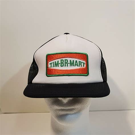 Vtg Timbrmart Tim Br Mart Truckers Hat Baseball Cap Snapback Debronis