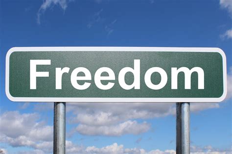 Freedom Free Of Charge Creative Commons Highway Sign Image