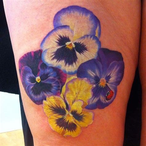 9 Ravishing Pansy Tattoo Designs With Images Styles At Life
