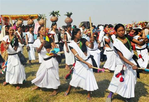 Stick Dance Tharu Women At Sapana Village Sauraha Chitwan Nepal People Clothes Nepal