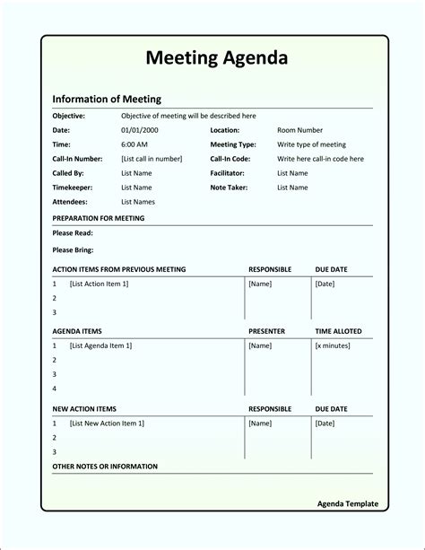 Printable Employee One On One Meeting Template