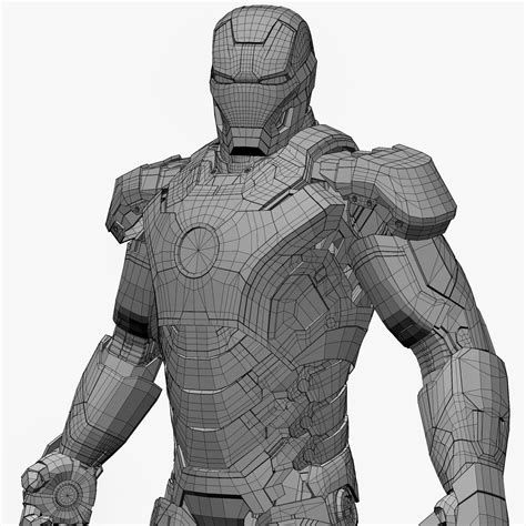 Iron Man Avengers Age Of Ultron Mark 43 3d Model Game Ready
