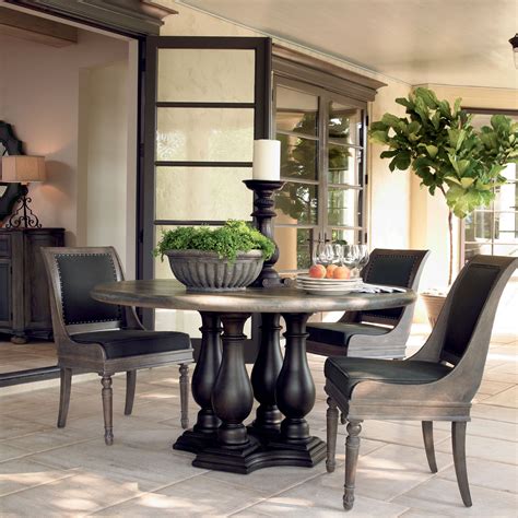 Home styles monarch 7 piece dining table set with 6 double x back. Design Center Associates | Belgium Oak in Charcoal Dining ...
