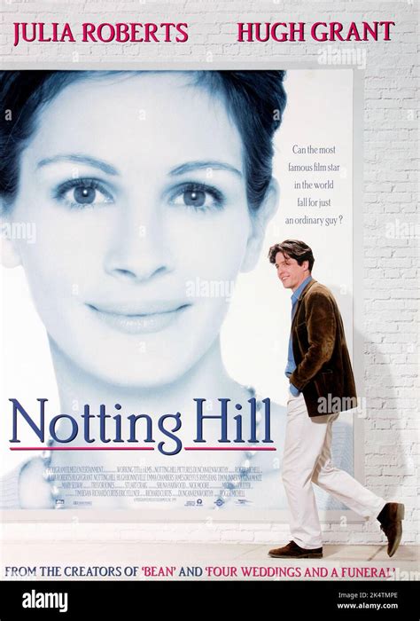 Notting Hill 1999 Notting Hill Movie Poster Julia Roberts And Hugh