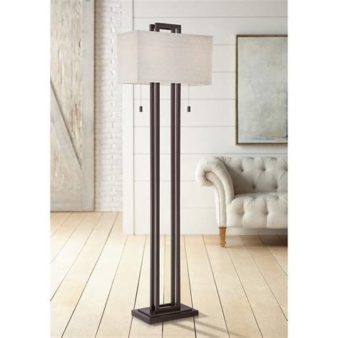 But if you prefer table lamps, you can check on beautiful table lamp variations where you can find. Possini Euro Design Double Tier Bronze Floor Lamp - #41A72 ...