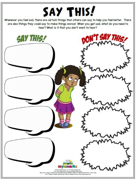 Free printable feelings worksheets for kids. Feelings and Mood Worksheets for Kids and Teens | Worksheets for kids, Empathy activities ...