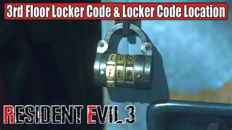 Resident Evil Remake Rd Floor Locker Code F Locker Code