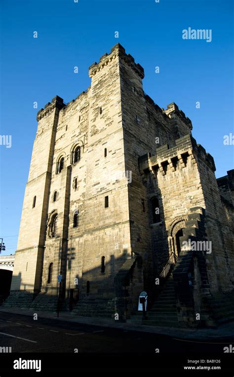 Newcastle Castle Keep Stock Photo Alamy