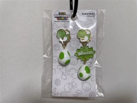 Usj Limited Super Nintendo World Yoshi Egg Charm Earrings Universal