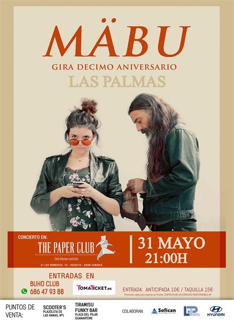 Concierto De Mabu En The Paper Club Ocio Las Palmas