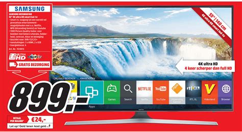 Samsung Ue55mu6100 55 4k Ultra Hd Smart Led Tv Aanbieding Bij Mediamarkt