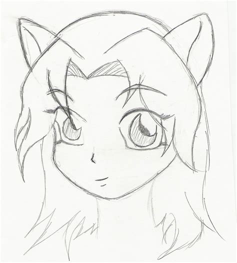 Simple Anime Girl Drawing At Getdrawings Free Download