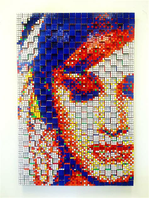 These Artists Twist Thousands Of Rubiks Cubes A Day To Create Massive