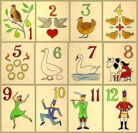 Printable 12 Days Of Christmas Web 12 Days Of Christmas Sequencing Game