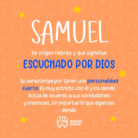 Significado Del Nombre Samuel