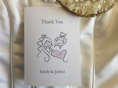 Bride And Groom Thank You Cards Wedding Stationery
