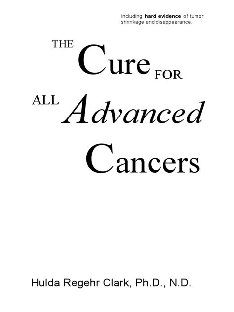 Dr Hulda Clark The Cure For All Advanced Cancers Pdf Cancer