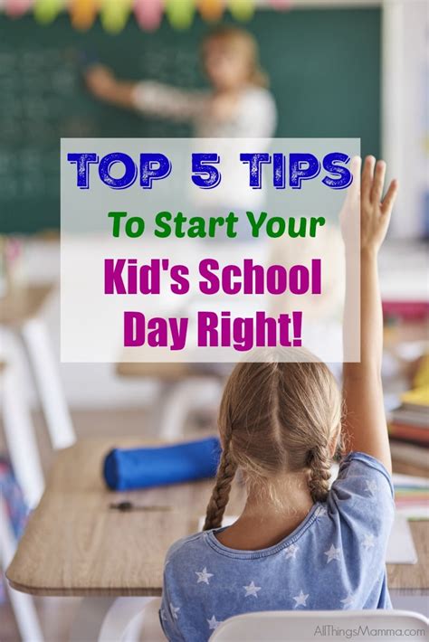5 Back To School Tips To Start Your Kids Day Right All Things Mamma