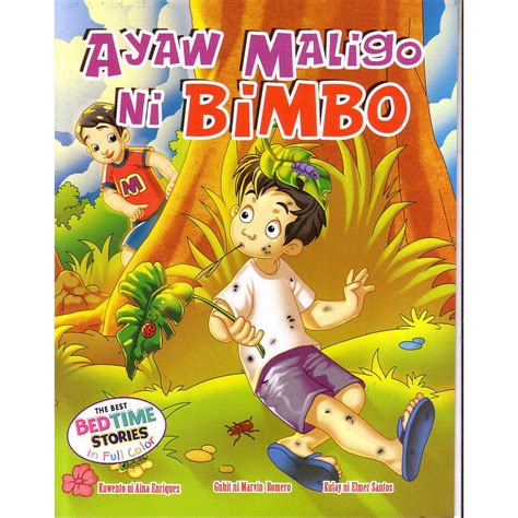 Colored Story Book Ayaw Maligo Ni Bimbo With English Translation
