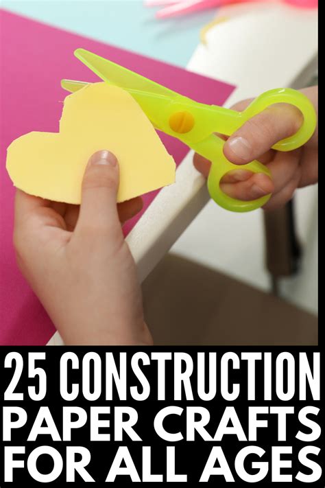 Fun At Home 25 Construction Paper Crafts For Kids We Love