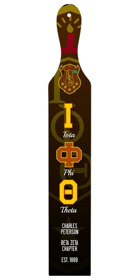 Iota Phi Theta Custom Full Color Paddle Sale 4995 Greek Gear®