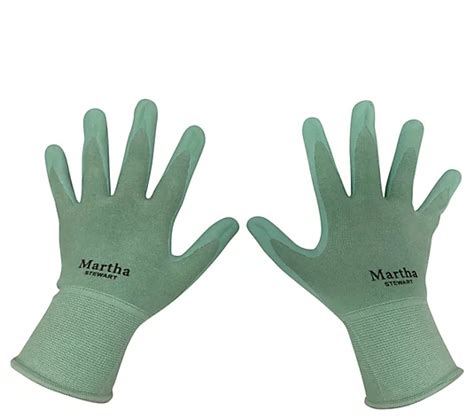 Martha Stewart 3 Pair Non Slip Grip Garden Gloves
