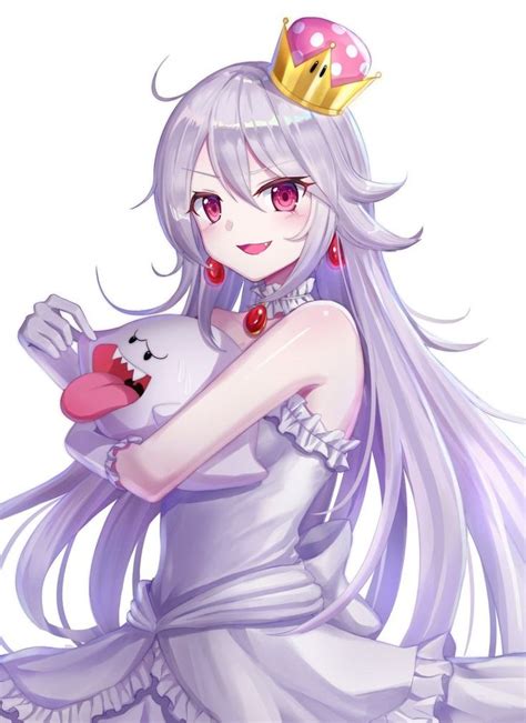 Pin By Bowsette Koopa On Booette Queen Boo Super Mario Art Anime