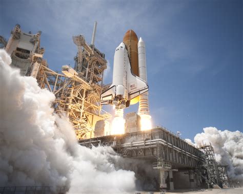 Archivospace Shuttle Atlantis Launches From Ksc On Sts 132 Side View