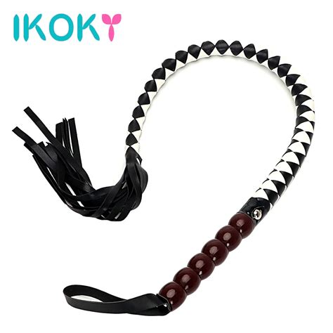 buy ikoky pu leather sex whip adult games flirting teasing policy spanking