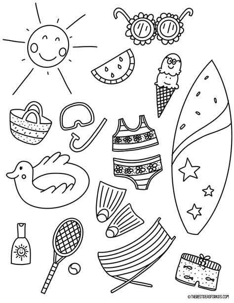 Summer Coloring Pages The Best Ideas For Kids
