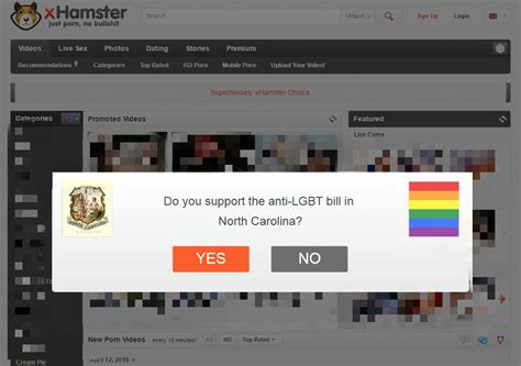 photos free porn site xhamster restricts access to users in north carolina in protest of anti