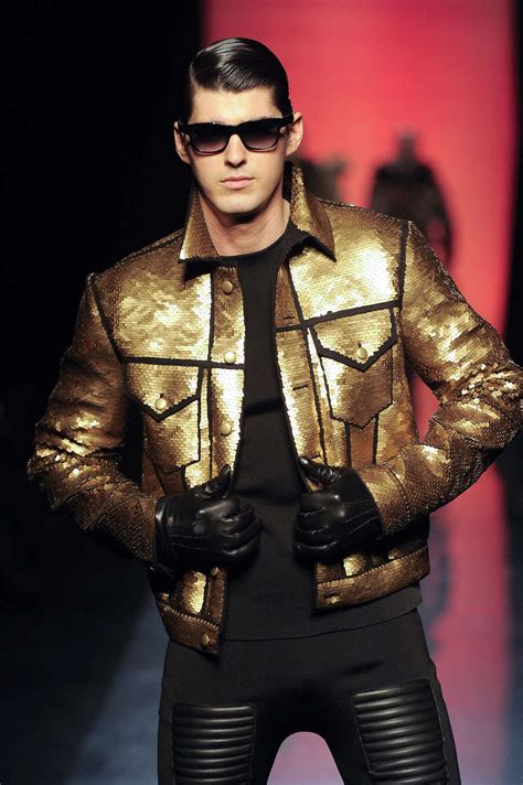jean paul gaultier f w 2011 menswear leather outfit leather jacket men leather fashion