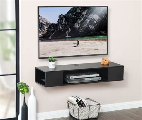 Fitueyes Wood Wall Mounted Floating Tv Stand For Tvs Philippines Ubuy