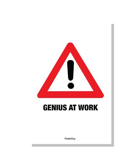 Posterguy Genius At Work Poster Buy Posterguy Genius At Work Poster At