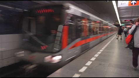 Czech Republic Prague Metro Night Ride From Muzeum To L Dv Youtube