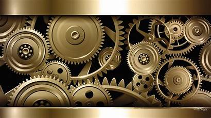 Gears Wallpapers Steampunk Gear Mechanical Engineering Gold