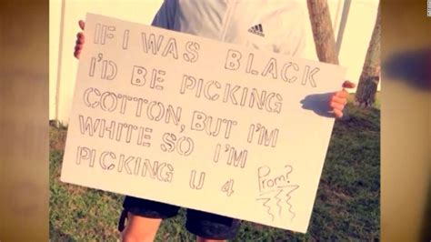 Promposal Contains Joke About Blacks Picking Cotton People Arent