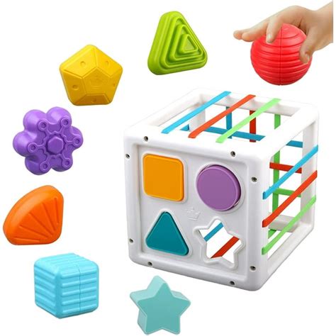 Baby Toys 6 12 Months Shape Sorter Blocks Toymontessori Learning Toys