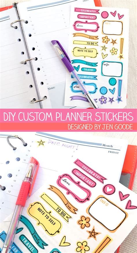 Diy Planner Stickers 100 Directions