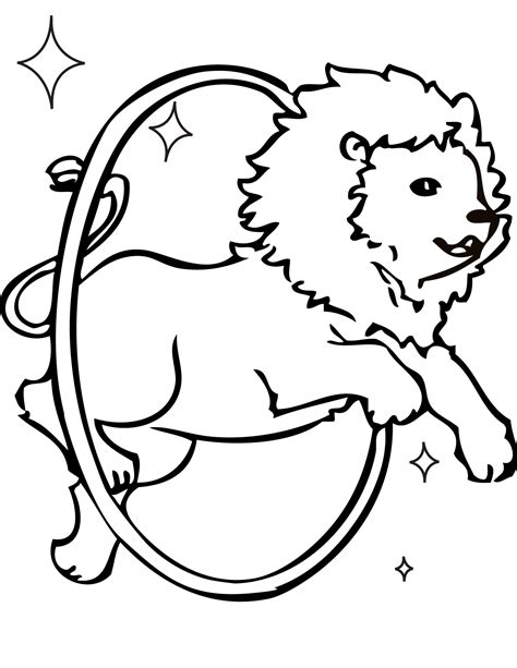 Circus Lion Drawing At Getdrawings Free Download
