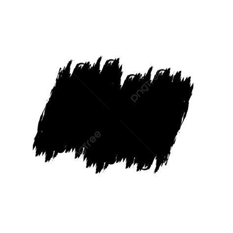 Paint Brush Stroke Silhouette PNG Transparent Black Brush Stroke Paint