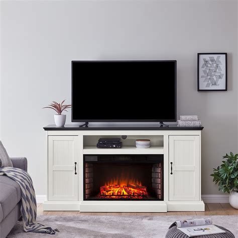 White Stone Electric Fireplace Tv Stand Fireplace World
